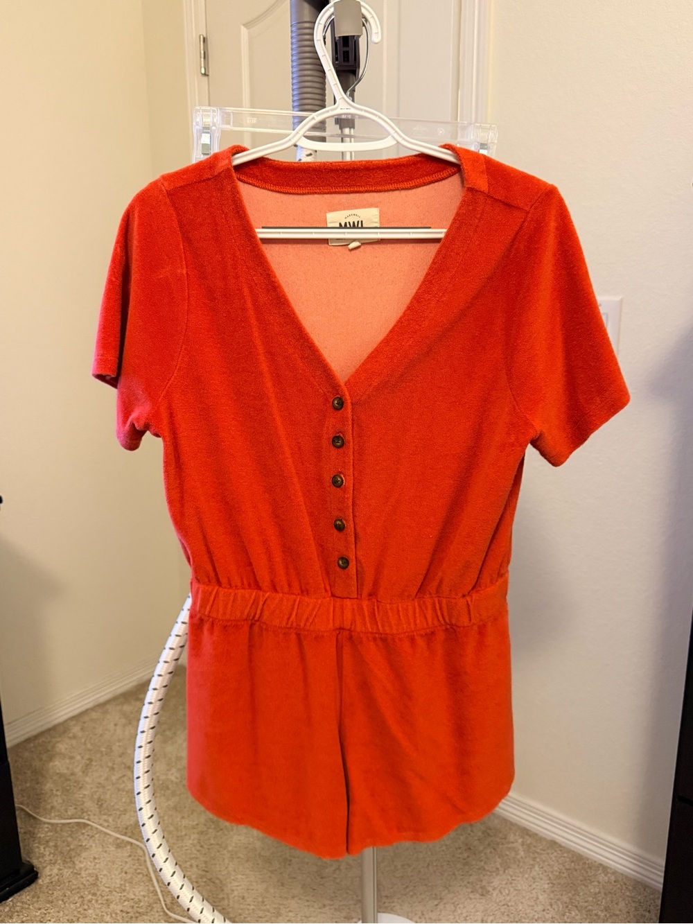 Madewell Orange Jumpsuit